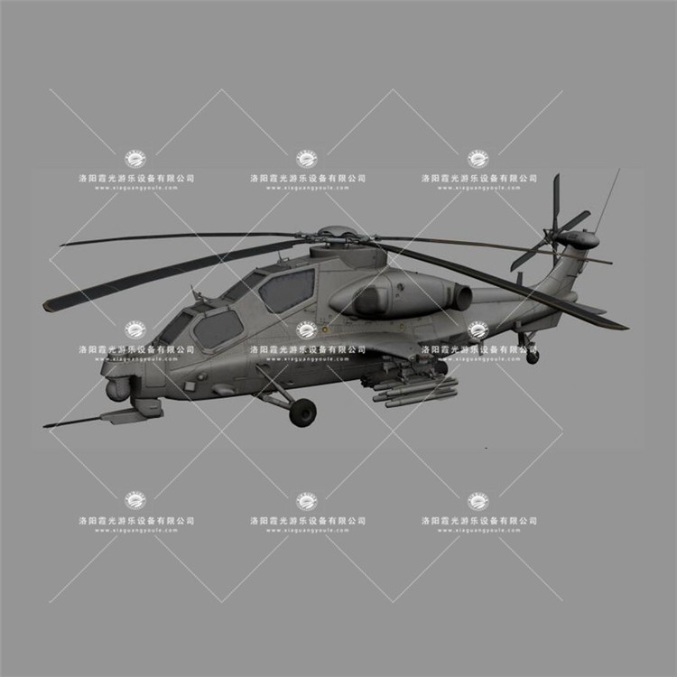 白沙武装直升机3D模型